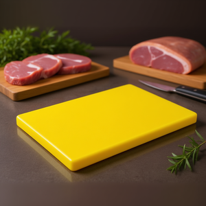 Tagliere in polietilene giallo per carne e pollame, lavabile in lavastoviglie, antiaderente - Product Image 3