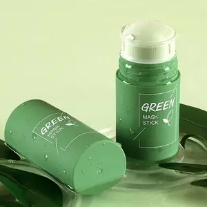 Бесплатная пластилин, маска, увлажняющая, разглаживающая крем, зеленый чай, грязевая маска для лица, дизайнерская маска для ленивых
