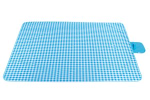 Couverture de camping imperméable à carreaux bleus et blancs, tapis familial Oxford à séchage rapide, tapis de pique-nique portable extra large - Product Image 2