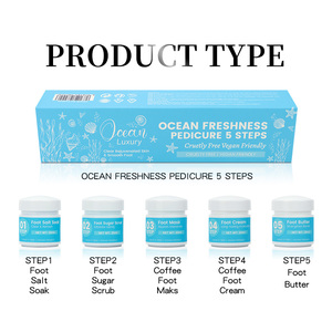 Kit <span class=keywords><strong>de</strong></span> Cuidado <span class=keywords><strong>de</strong></span> Pies <span class=keywords><strong>de</strong></span> 5 Pasos Salon Pro con Exfoliante <span class=keywords><strong>de</strong></span> Sal, Mascarilla, Crema y Manteca: Sistema Completo <span class=keywords><strong>de</strong></span> Pedicura para <span class=keywords><strong>Spa</strong></span> <span class=keywords><strong>de</strong></span> Pies |   Fabricante OEM - Product Image 5