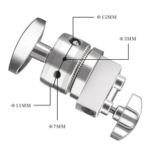 Support d'éclairage C-Stand en acier inoxydable robuste avec poignée, trépied, support vidéo, accessoires de studio <span class=keywords><strong>photo</strong></span> - Product Image 4