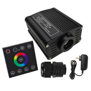 RGBW Fiber Optic Light Source Machine 2.4G Wireless Touch Panel <b>Remote</b> <b>Controller</b> Wall Mounted RGB Zone Dimmer for Home Theater - Product Image 2