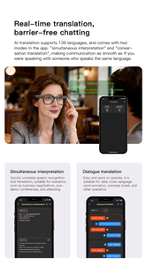 Gafas Inteligentes <span class=keywords><strong>con</strong></span> Cámara <span class=keywords><strong>de</strong></span> 8MP, Traducción por IA y Reconocimiento <span class=keywords><strong>de</strong></span> Objetos para Negocios al Aire Libre - Product Image 3