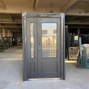 <span class=keywords><strong>Puerta</strong></span> de Entrada de Acero de <span class=keywords><strong>Doble</strong></span> <span class=keywords><strong>Hoja</strong></span> de Vidrio TECHTOP - Diseño Moderno con Luz Natural y Acceso Conveniente - Product Image 2