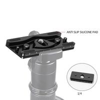FEICHAO Bloc de fixation de câble pour plaque de dégagement rapide ARCA pour trépieds et monopodes, pour appareils photo reflex numériques, avec verrouillage de données et enrouleur pour photographie
