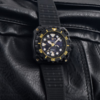 Montre mécanique pour homme PAGANI DESIGN PD-YN009 en titane, design camouflage, cadran ajouré, automatique, 200 m, montre de plongée sportive