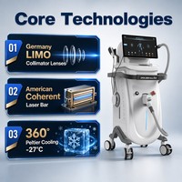 Équipement de beauté pour salon, machine d'épilation au laser super rapide haute puissance 3000W 755nm 808nm 940nm 1064nm