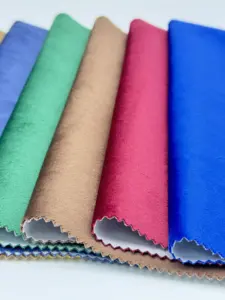 Heimdekor polyester einfarbiger sofa vorhang plüsch holland samt stoffe für möbel