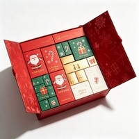 Luxuriöse Doppeltürige Weihnachtsthemen-Geschenkbox Großhandel Maßgefertigte Papierbox für Schokolade, Süßigkeiten, Kosmetik, Parfüm-Verpackung