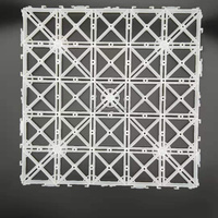 Base en plastique recyclé pour dalles de terrasse en bois composite/WPC, système d'assemblage à emboîtement facile pour les sols d'hôtels et les sous-sols