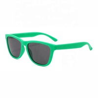 Lunettes de soleil Gafas à monture verte 2022 RPET, écologiques, sport, noir, gris, Flash, verres bleus, polarisées, en plastique d'océan recyclé