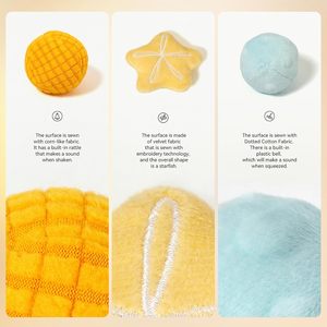 Jouets sensoriels Montessori en forme de <span class=keywords><strong>cube</strong></span> avec 3 balles texturées et 12 foulards soyeux, boîte à mouchoirs en tissu doux, jouet boîte à mouchoirs pour bébé - Product Image 4