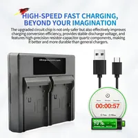 Chargeur de batterie double fente USB-C EN-EL9 OEM pour appareils photo reflex numériques Nikon D40X D60 D3000 D5000, charge rapide, indicateur LED