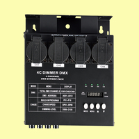 Pack de gradateurs DMX 4 canaux avec écran LCD 1000W/canal, connexion Nébuleuse pour éclairage intelligent et contrôle haute efficacité