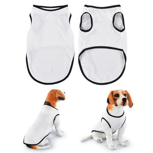 Prosub DIY Dog T-Shirts Atacado <span class=keywords><strong>PET</strong></span> Vest Poliéster Algodão Sentir Sublimação <span class=keywords><strong>Pet</strong></span> Roupas Custom Impresso Em Branco T-shirts para Animais De Estimação - Product Image 1