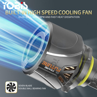 Yobis Y220 Lampu LED Headlight Daya Tinggi 300W 20000LM H4 High Low Beam Canbus H1 H7 H11 H13 Hb3 Hb4 9005 9006 LED