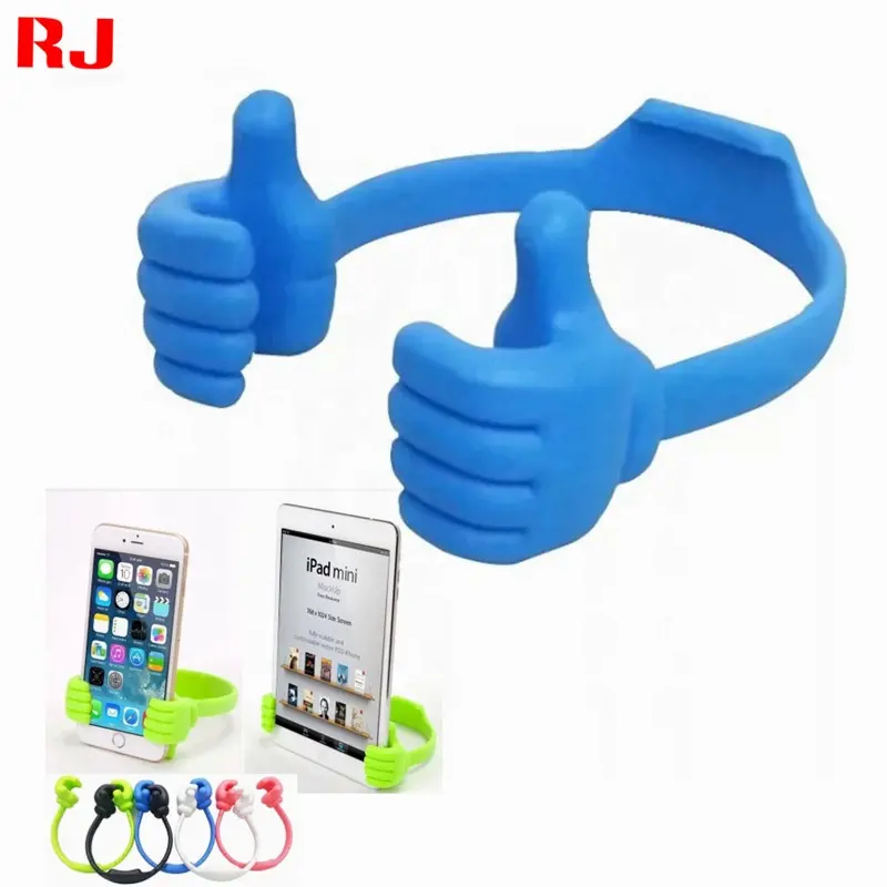 Thumbs-up Tablet Holder Smartphone Desktop Bracket Universal Adjustable Flexible Cell Phone Stand