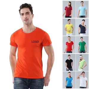 T-shirts en coton 100% tricotés personnalisés en gros, de haute qualité, logo personnalisé, taille plus pour hommes - Product Image 2