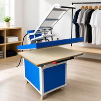 Presse à chaud manuelle grand format 80*100cm pour sublimation, machine de transfert thermique à station unique pour impression sur t-shirts