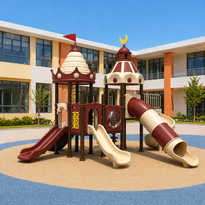 ชุดสไลเดอร์สนามเด็กเล่นพร้อมสะพานปีน<span class=keywords><strong>ป</strong></span>่ายและสไลเดอร์สำหรับสนามเด็กเล่นโรงเรียนสำหรับโครงการเชิงพาณิชย์ ระดับเชิงพาณิชย์ - Product Image 1
