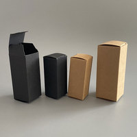Boîtes d'emballage cosmétiques en papier kraft, DIY, pour rouge à lèvres, accessoires de beauté, huile essentielle, emballage de flacon de rouge à lèvres, carton noir et blanc