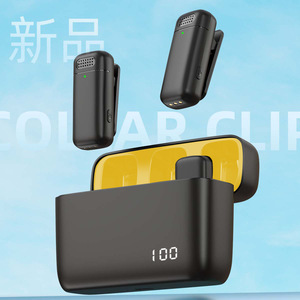 Microphone Lavalier à suppression de bruit sans fil à affichage numérique K6 pour les émissions en direct en plein air et l'enregistrement - Product Image 2