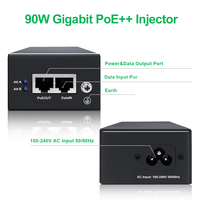 Injecteur PoE IEEE 802.3bt à port unique pour caméras IP et points d'accès sans fil