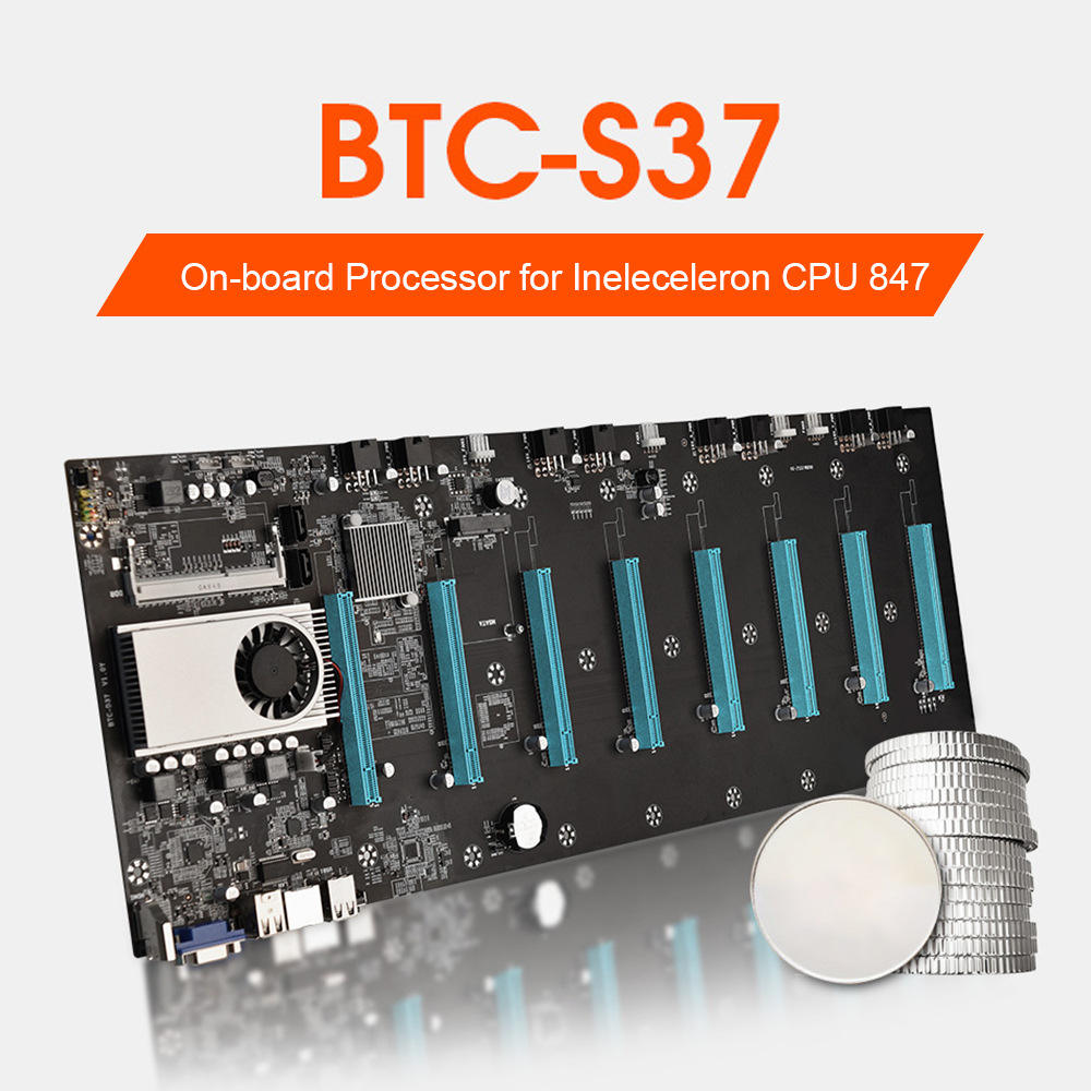 BTC-S37 マザーボード CPU セット 8スロット DDR3 新品 180日保証
