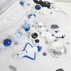 New DIY Decorative Shoe Flower Buckle Accessories Buckle Spaceship Decorative Buckle Detachable Shoe <strong>Chain</strong> - Product Image 4