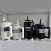 Emas 2026 Logo Kustom Portabel 1.5L 2L Dinding Ganda 18/8 Baja Tahan Karat Ember Es Ekstra Besar untuk Berkemah di Luar Ruangan dengan Empat Tutup