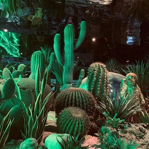 Cactus artificiel en plastique, fausse boule de cactus <span class=keywords><strong>du</strong></span> désert, grande pièce décorative pour aménagement sous escalier - Product Image 3