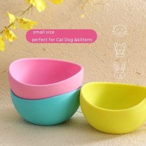 BPA ฟรีชามซิลิโคนสำหรับสัตว์เลี้ยงเพื่อสุขภาพชามรูปกระดูกปลาแมวทรงก้างปลาทำจากซิลิโคนกันลื่น - Product Image 6