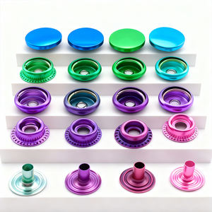 थोक 10 मिमी 12 मिमी 13 मिमी 15 मिमी 4 भागों जस्ता मिश्र धातु टिकाऊ प्रेस स्नैप कपड़े के लिए - Product Image 6