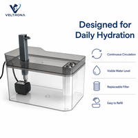 Fontaine à eau pour animaux de compagnie, distributeur automatique pour chat et chien, système de filtration à pompe silencieuse, sans acier inoxydable, vente en gros