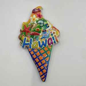 Imanes Decorativos para Refrigerador de Resina Ecológica con Diseño Hawaiano, Estilo Art Deco, Color Personalizado, Recuerdo Turístico - Product Image 6