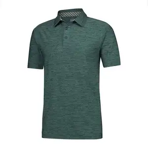 Custom High Quality Recycled Polyester and Spandex Polo Mens Slim Fit Golf Embroidery Printing Polo Shirt