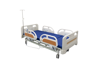 Equipo médico hospitalario Cama de <span class=keywords><strong>hospital</strong></span> manual de tres funciones movible y ajustable para Pacientes médicos, muebles médicos - Product Image 5