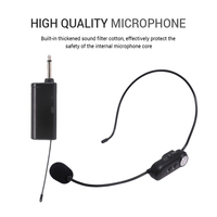 Mikrofon Headset nirkabel dengan jarak terhubung, Headset mikrofon UHF nirkabel dengan harga kompetitif