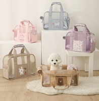 Sac de transport pour animaux de compagnie style coréen tendance, personnalisable avec logo, respirant pour l'été et le printemps, sac portable pour animaux de compagnie
