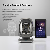 Analyseur de peau AI de bureau avec scanner facial 3D portable pour salons de beauté