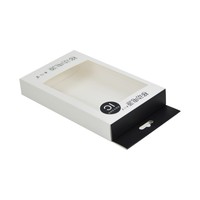 Boîte suspendue en carton gaufré pour accessoires de téléphone portable, étui de téléphone, emballage avec fenêtre transparente – Vente en gros directe usine