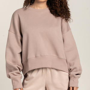 Sweatshirts d'hiver pour femmes de haute qualité sur mesure, 100% coton, uni, respirant, imprimé, tricoté, confectionné avec précision, confortable - Product Image 5