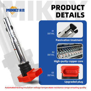 คอยล์จุดระเบิด MIKEY 06E905115D สำหรับรถยนต์เยอรมัน Borgward BX5 BX6 BX7TS Porsche <span class=keywords><strong>Panamera</strong></span> <span class=keywords><strong>SE</strong></span>-<span class=keywords><strong>Hybrid</strong></span> Cayenne <span class=keywords><strong>SE</strong></span>-<span class=keywords><strong>Hybrid</strong></span> สำหรับ UF529 - Product Image 2