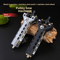 Flower Fairy Automatic Loading Slingshot Tembakan Cepat 3D Berkelanjutan, Seluruh Bagian Logam, Pulley Magazine, Portabel, 0.3kg, Praktis untuk Luar Ruangan