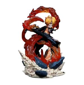 ฟิกเกอร์ PVC Resin ของเล่นคุณภาพสูง,หมวกฟางทรงโจรสลัดโมเดลคอสเพลย์อนิเมะ Vinsmo One Pieceke <span class=keywords><strong>Sanji</strong></span> - Product Image 1