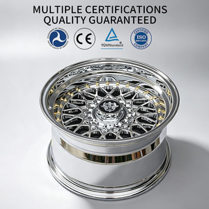 Jantes FLowtone Auto Sport chromées 16 17 18 19 pouces 4X100, design maille profonde, jantes en alliage larges pour voiture de tourisme - Product Image 4