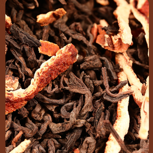 Thé Pu-erh à la mandarine en vrac de l'usine de thé, thé Pu-erh à l'écorce de mandarine et thé Pu-erh à la mandarine Xiaoqing, thé Pu-erh mûr et doux - Product Image 2