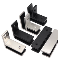 Abrazadera de Vidrio Cuadrada de Acero Inoxidable, Soporte para Vidrio de Balcón, Soporte para Estante de Vidrio, Abrazadera para Vidrio de 12 mm de Espesor