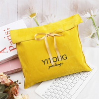 Tas Kemasan Amplop Beludru Hitam Portabel yang Dapat Digunakan Kembali dengan Cetak Logo Kustom, Tas Tangan Mewah dari Bahan Suede Imitasi untuk Menyimpan Wig Rambut dan Dompet
