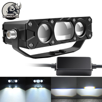 Nouveau projecteur LED de calandre découpé au laser 85-60W, feux auxiliaires LED ultra-lumineux pour modification extérieure de voitures et motos